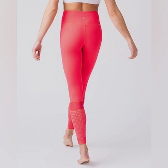 Zyia Active light n tight sunset block mesh cut out 7/8 leggings size 6-8 - Picture 1 of 7